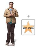 Dr Leonard Hofstadter Lebensgrosse Pappfiguren / Stehplatzinhaber / Aufsteller (The Big Bang Theory) - Enthält 8X10 (25X20Cm) Starfoto