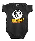 Big Bang Theory - Sheldon Bazinga Smile Babybody 56 - 80 div. Farben