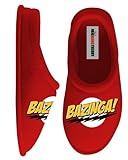 Big Bang Theory Bazinga Red Plush Hausschuhe | XL