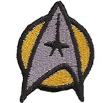 Star Trek Startrek Captain Uniform Kostüm Gelb Aufnäher Patch Abzeichen