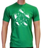 Image of Coole-Fun-T-Shirts Herren T-Shirt Big Bang Theory - Stein Schere Papier Echse Spock