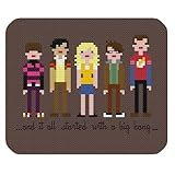 The Big Bang Theory Poster Print Cartoon Style Mouse Pad
