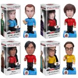 Funko - Big Bang Theory STAR TREK 18cm Wackelkopf-Figuren 4er Set (Sheldon Leonard Howard und Raj)